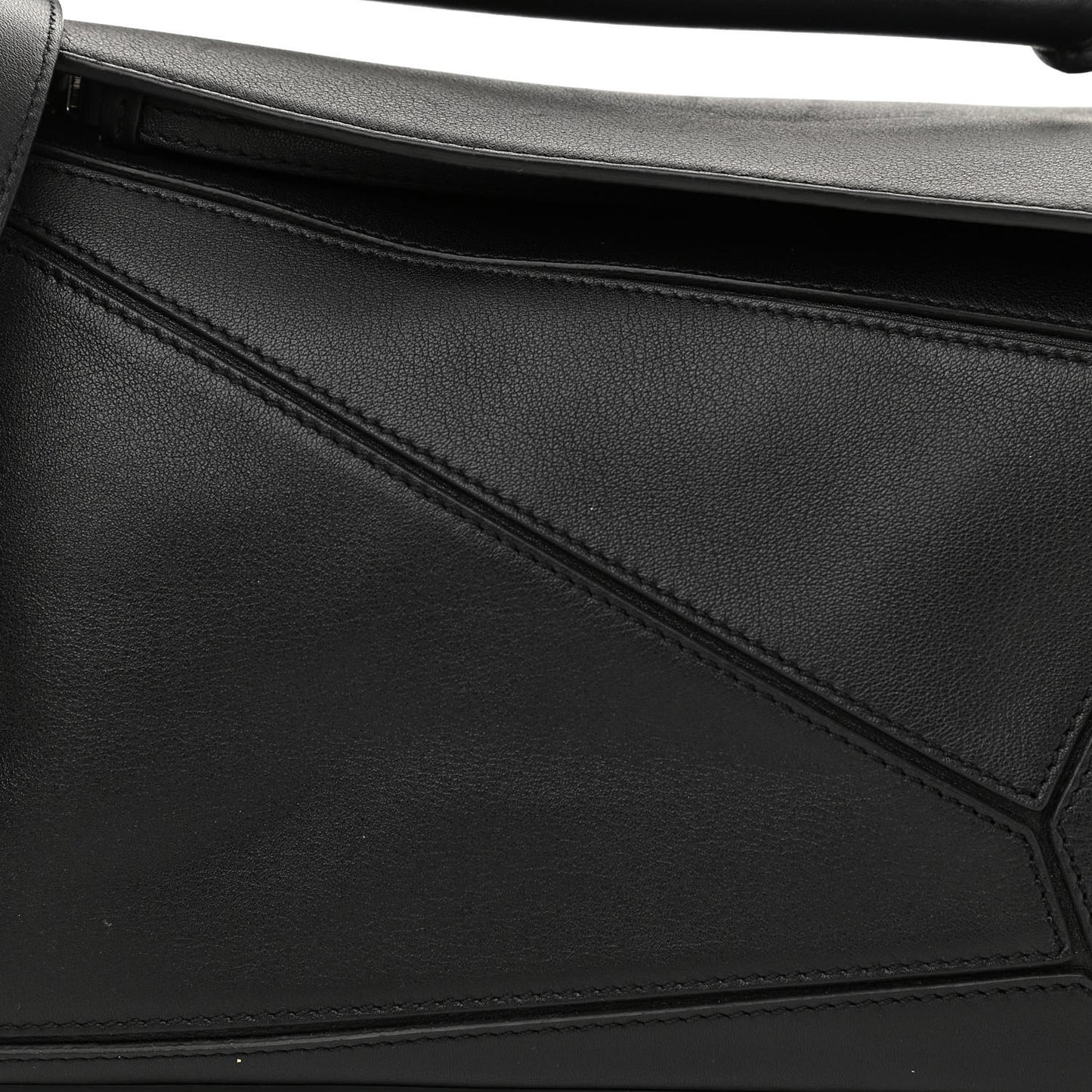 Calfskin Small Puzzle Bag Black