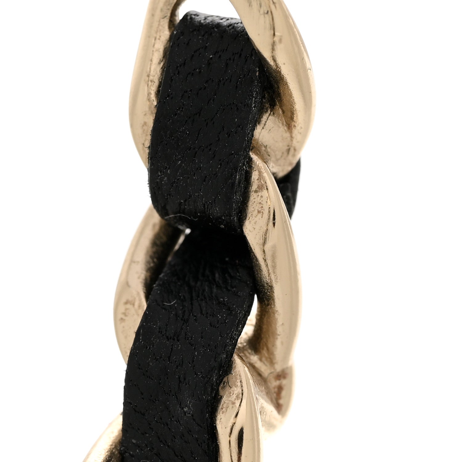 Chanel Lambskin Pearl More Is More CC Chain Hoop Earrings Gold Black 7 of 9