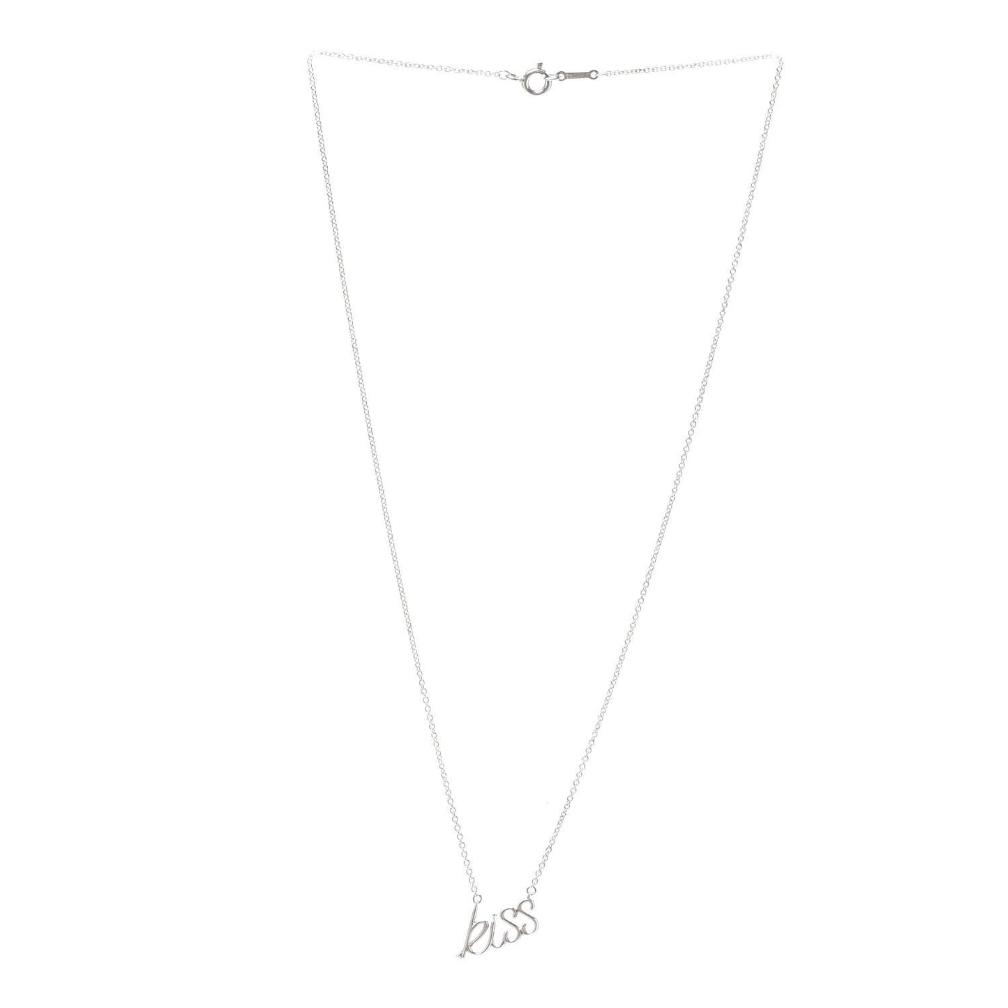 Sterling Silver Paloma's Graffiti Kiss Pendant Necklace