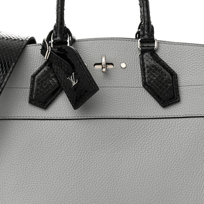 Louis Vuitton Calfskin Ayers City Steamer EW Black Gray 7 of 13