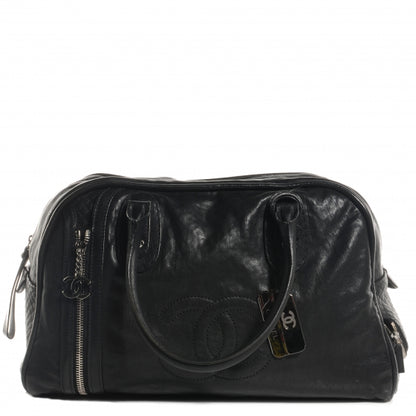 Chanel Calfskin Large Bowler Black 1 of 7