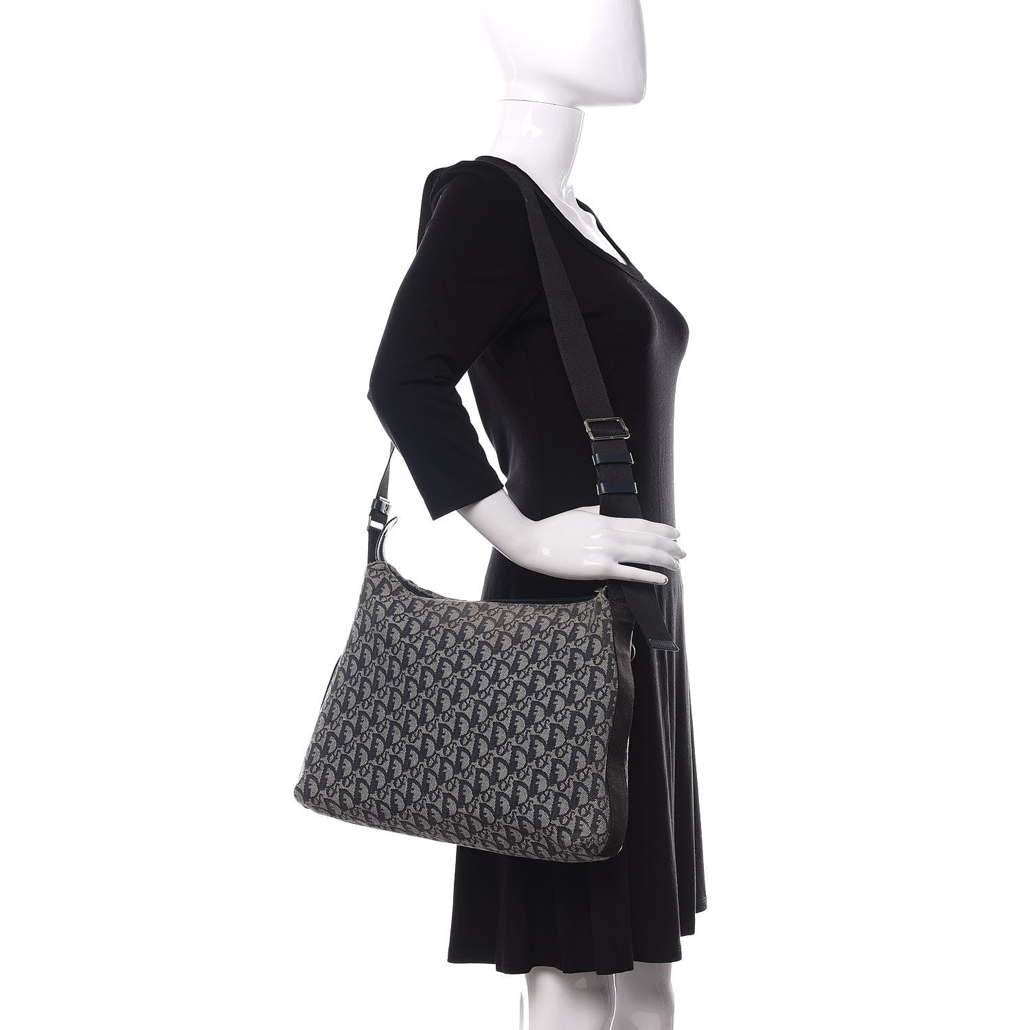 Christian Dior Monogram Messenger Navy 2 of 10
