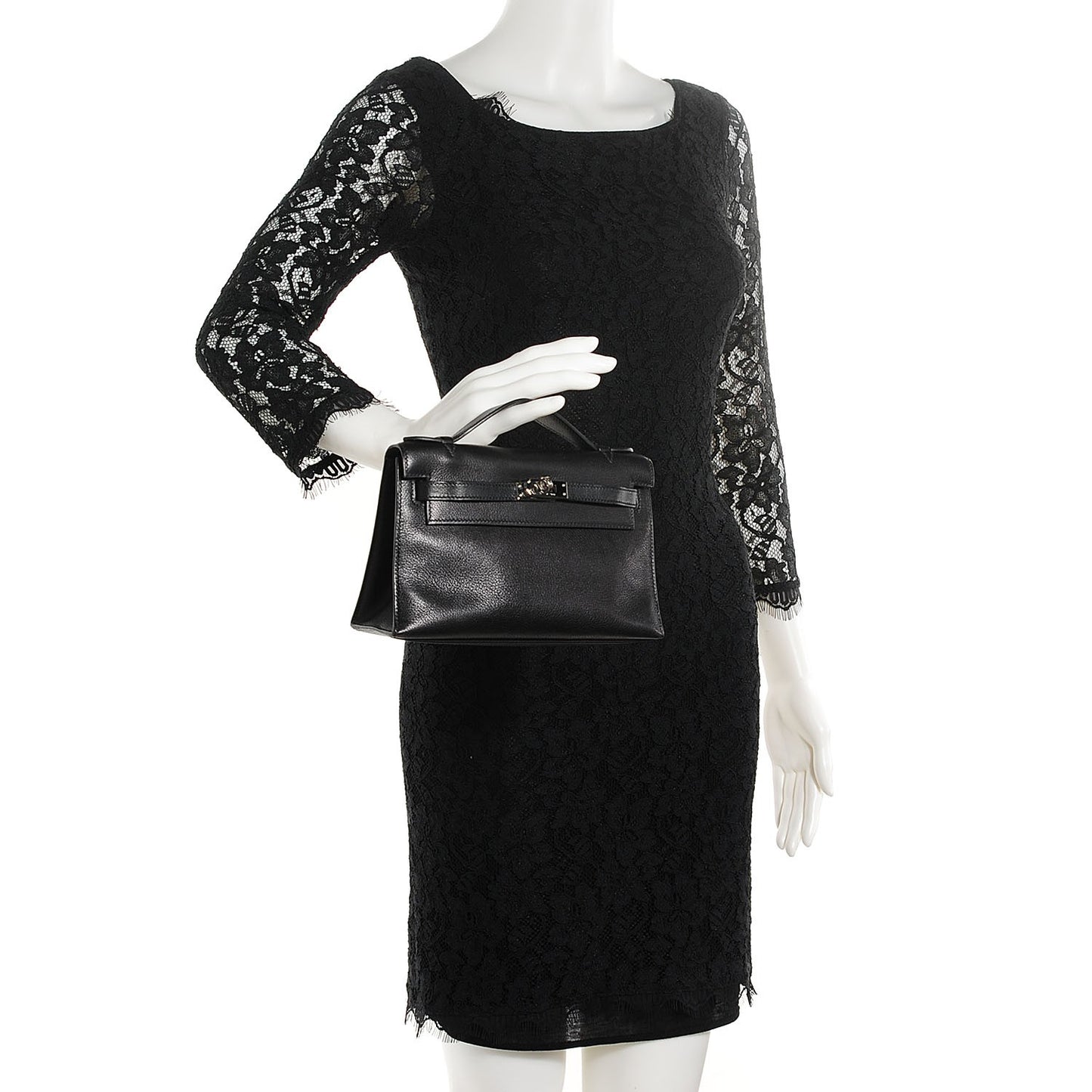 Chevre Mysore Kelly Pochette Clutch Black