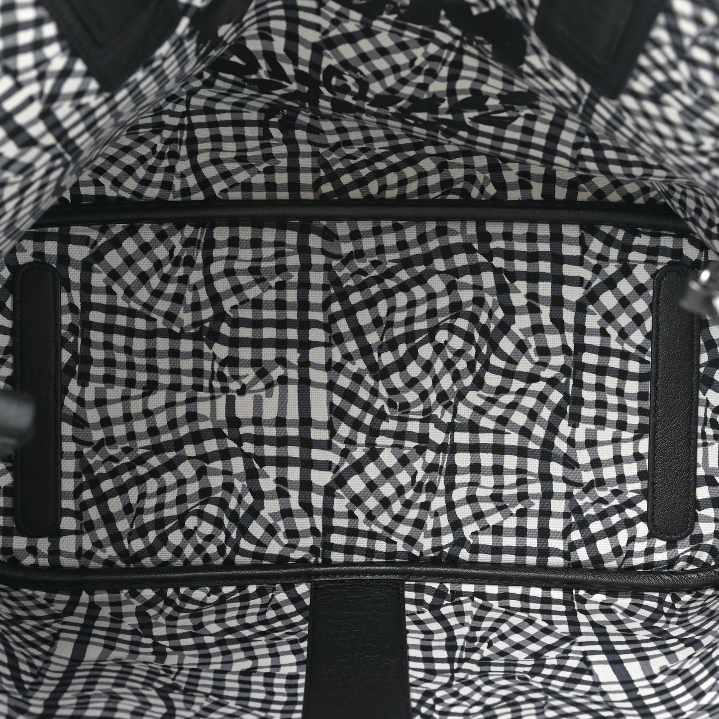 Grained Calfskin Visetos Medium Liz Reversible Shopper Tote Black