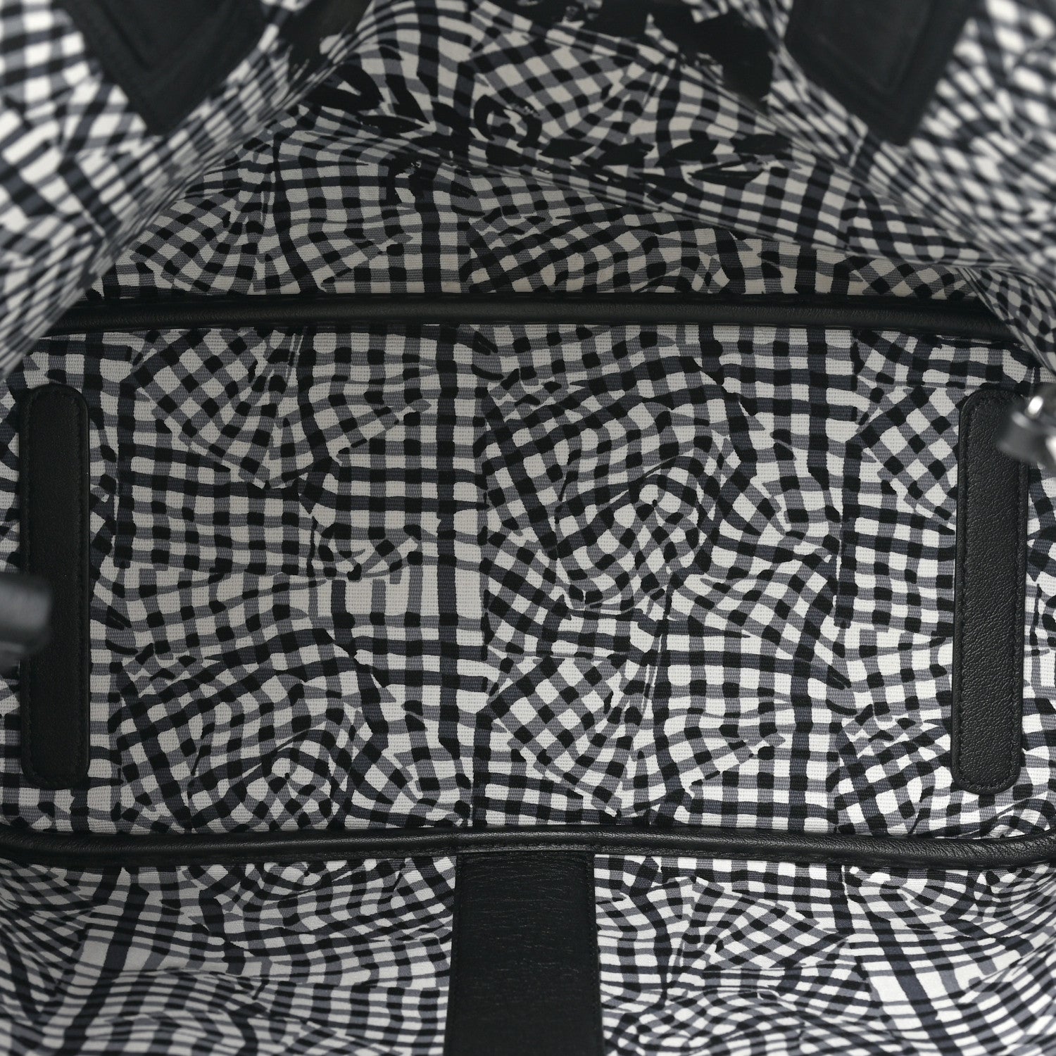 MCM Grained Calfskin Visetos Medium Liz Reversible Shopper Tote Black 9 of 20