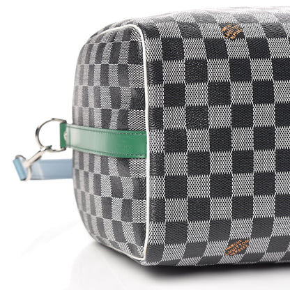 Louis Vuitton Damier Speedy Bandouliere 30 Black White 9 of 10