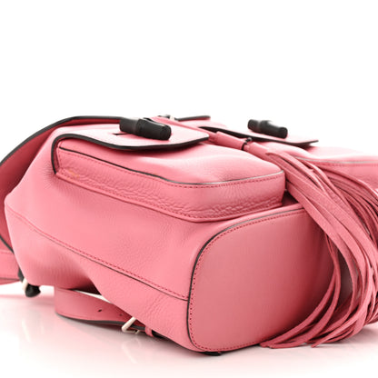 Gucci Cellarius Calfskin Medium Bamboo Backpack Glossy Pink 9 of 13