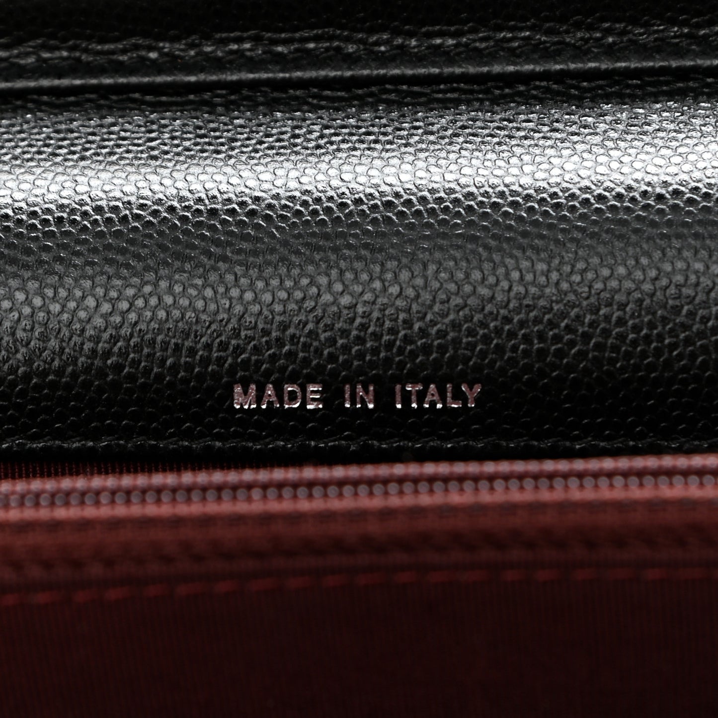 Caviar Quilted Square Wallet On Chain WOC Black