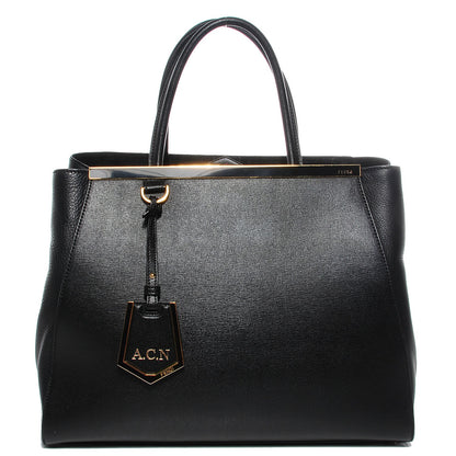 Fendi Vitello Elite Medium 2Jours Tote Black 1 of 13