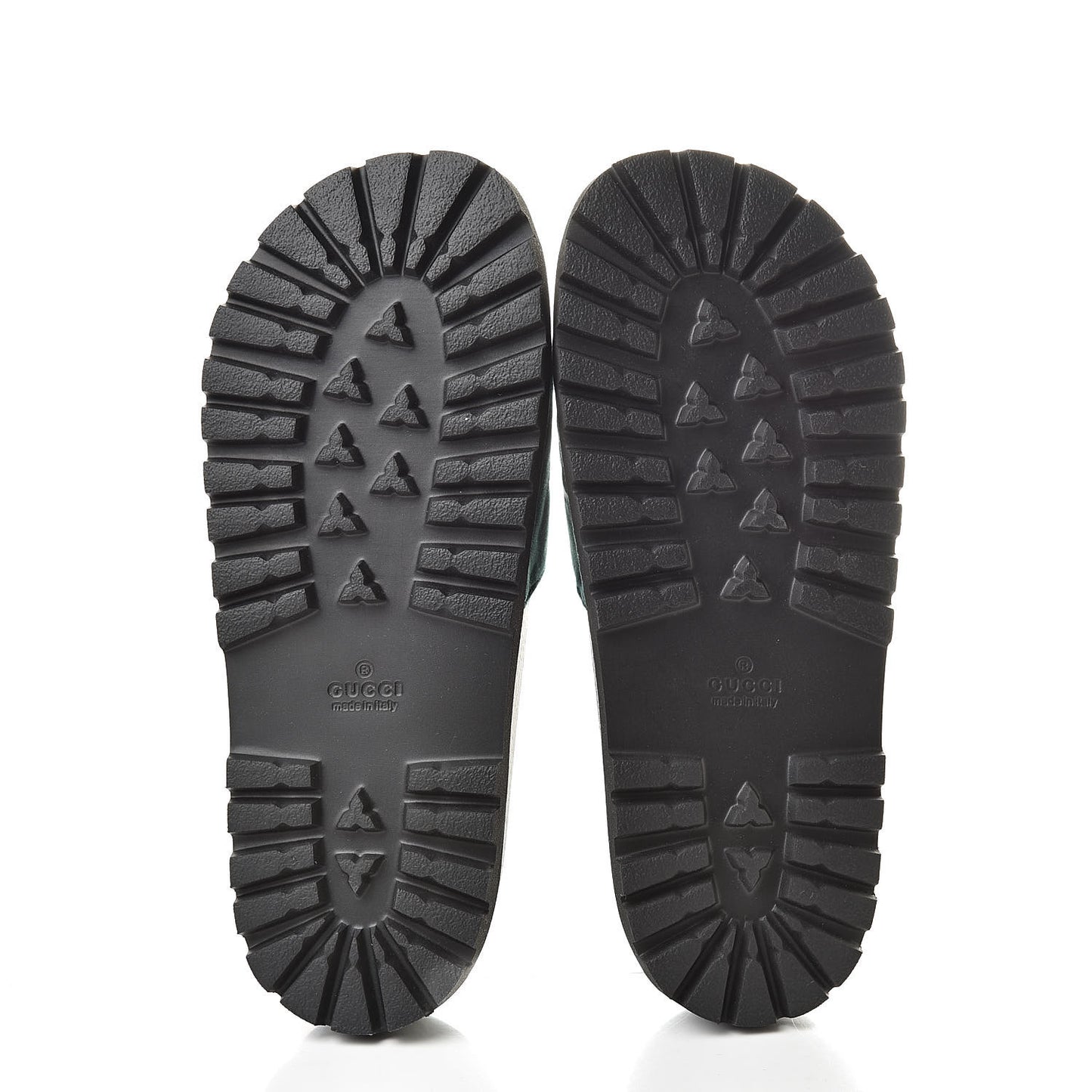 Velvet Aveugle Par Amour Mens Lug Sole Slide Sandals 7 Green
