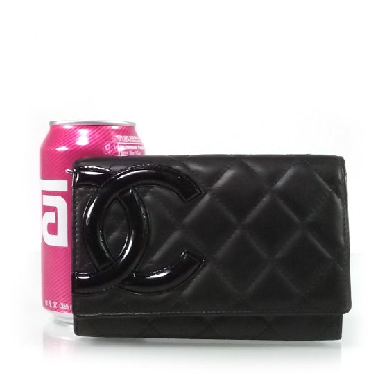 Chanel Calfskin Quilted Cambon Flap Wallet Black 6 of 9