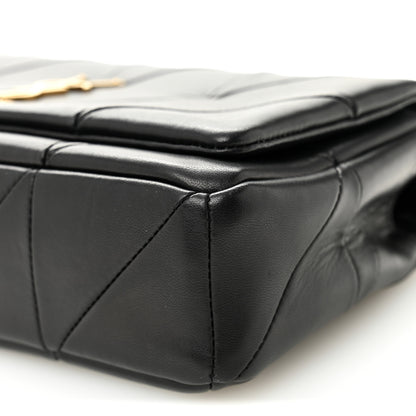 Saint Laurent Lambskin Patchwork Monogram Medium Jamie Black 10 of 11