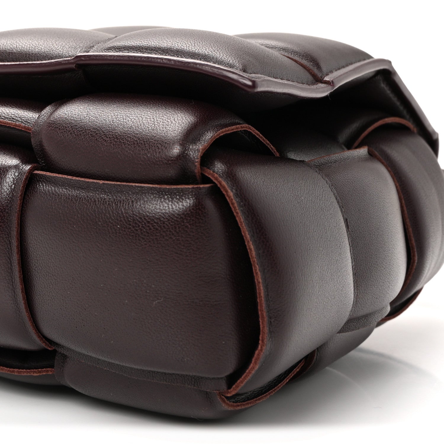 Bottega Veneta Nappa Maxi Intreccio Padded Cassette Crossbody Bag Grape 9 of 9