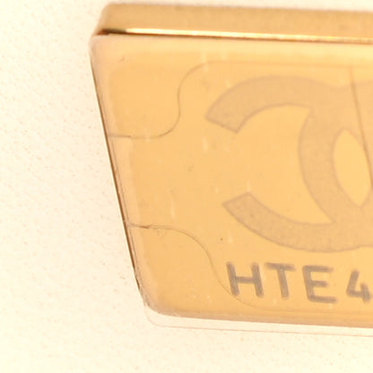 Chanel Caviar Quilted Medium Double Flap White 7 of 9