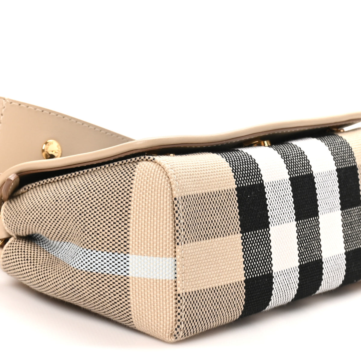 Canvas Check Hackberry Crossbody Bag Soft Fawn