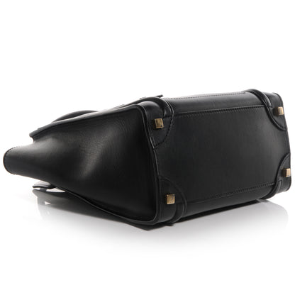 Celine Smooth Calfskin Micro Luggage Black 4 of 9