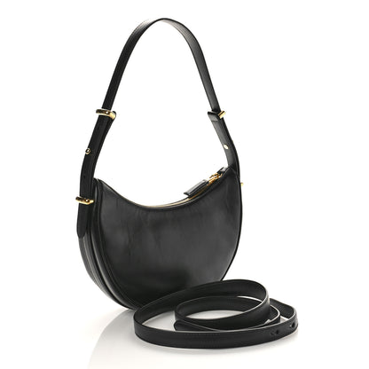 Prada Soft Calfskin Arque Shoulder Bag Black 3 of 8