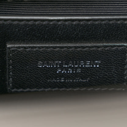 Saint Laurent Grain De Poudre Medium Classic Monogram Kate Satchel Earth Grey 6 of 9