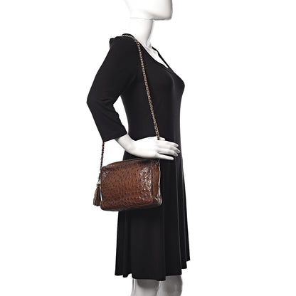 Chanel Ostrich Tassel Camera Case Brown 2 of 24