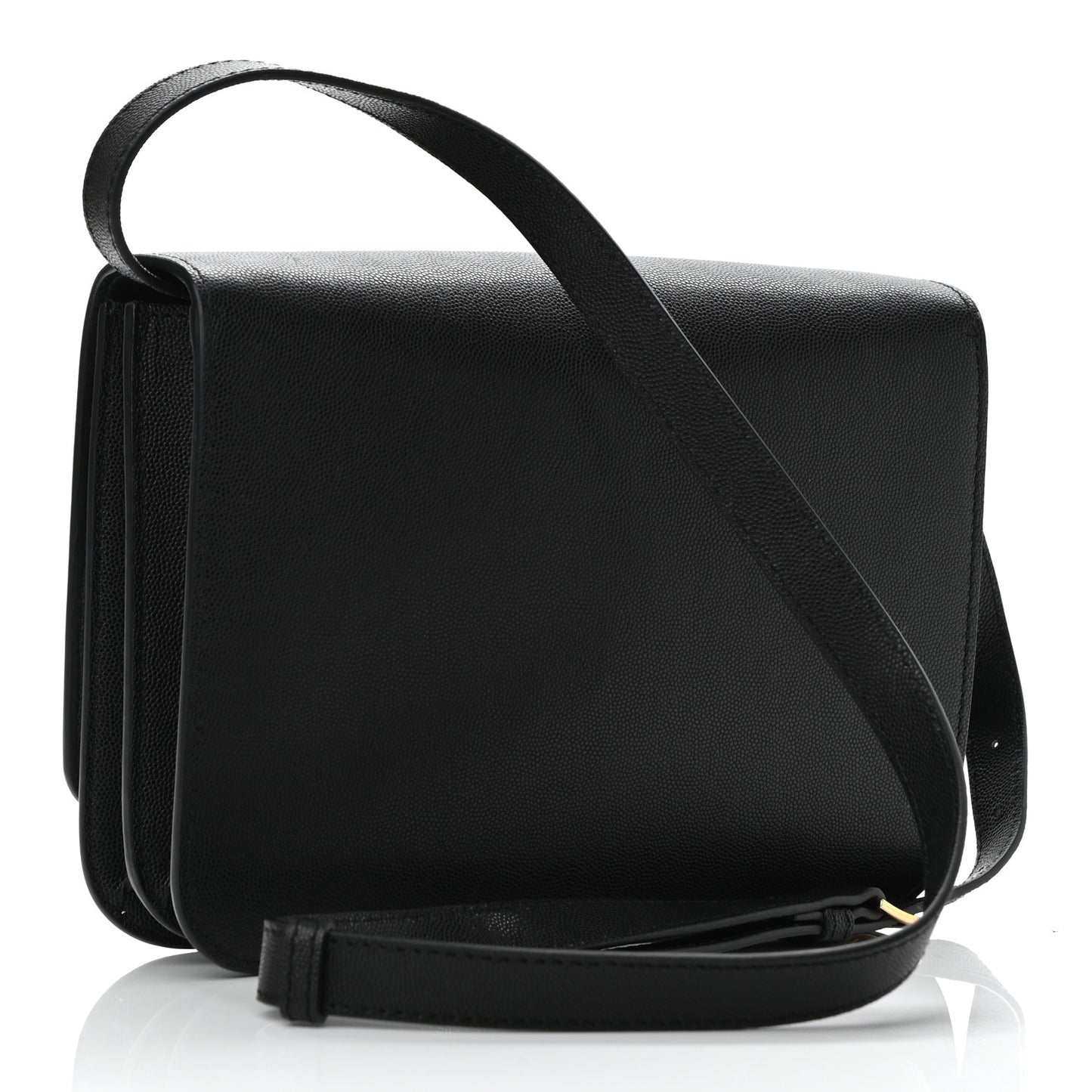 Grained Calfskin Medium TB Bag Black