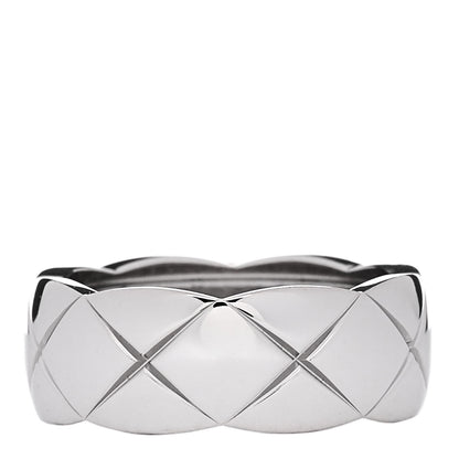 Chanel 18K White Gold Small Coco Crush Ring 47 4.25 1 of 5
