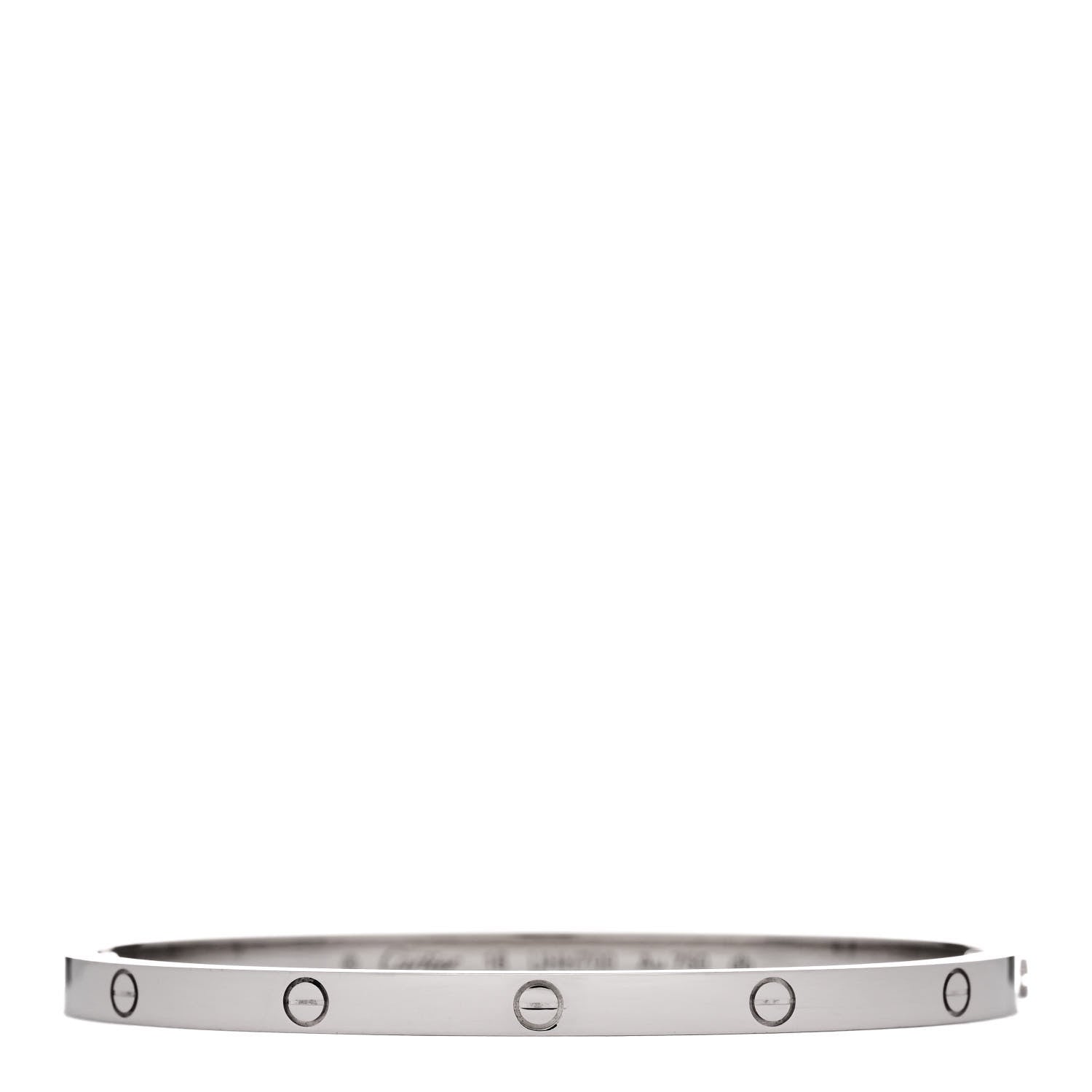 Cartier 18K White Gold Small LOVE Bracelet 16 1 of 7