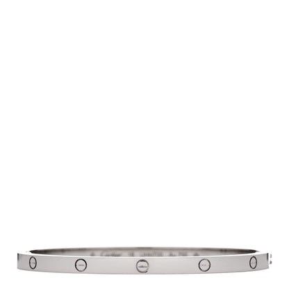Cartier 18K White Gold Small LOVE Bracelet 16 1 of 7