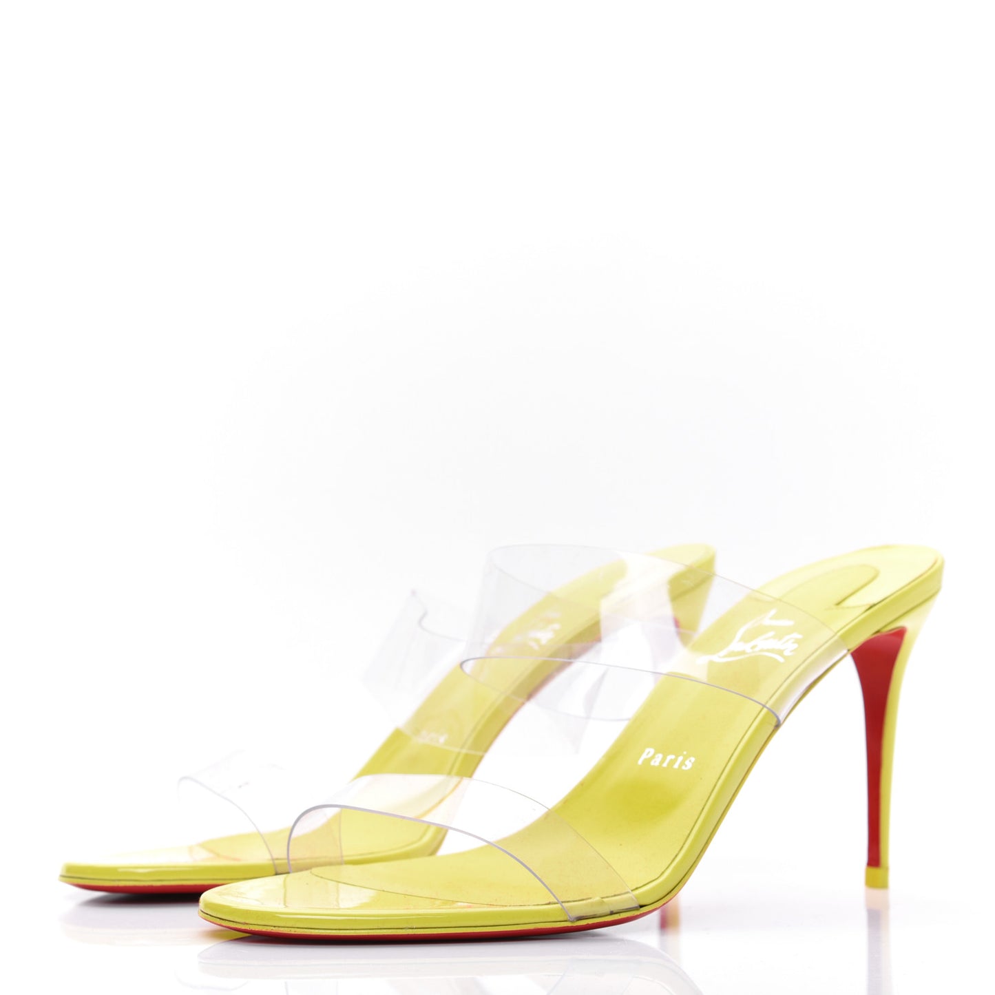 Patent PVC Just Nothing 85 Slide Sandals 40 Citrus