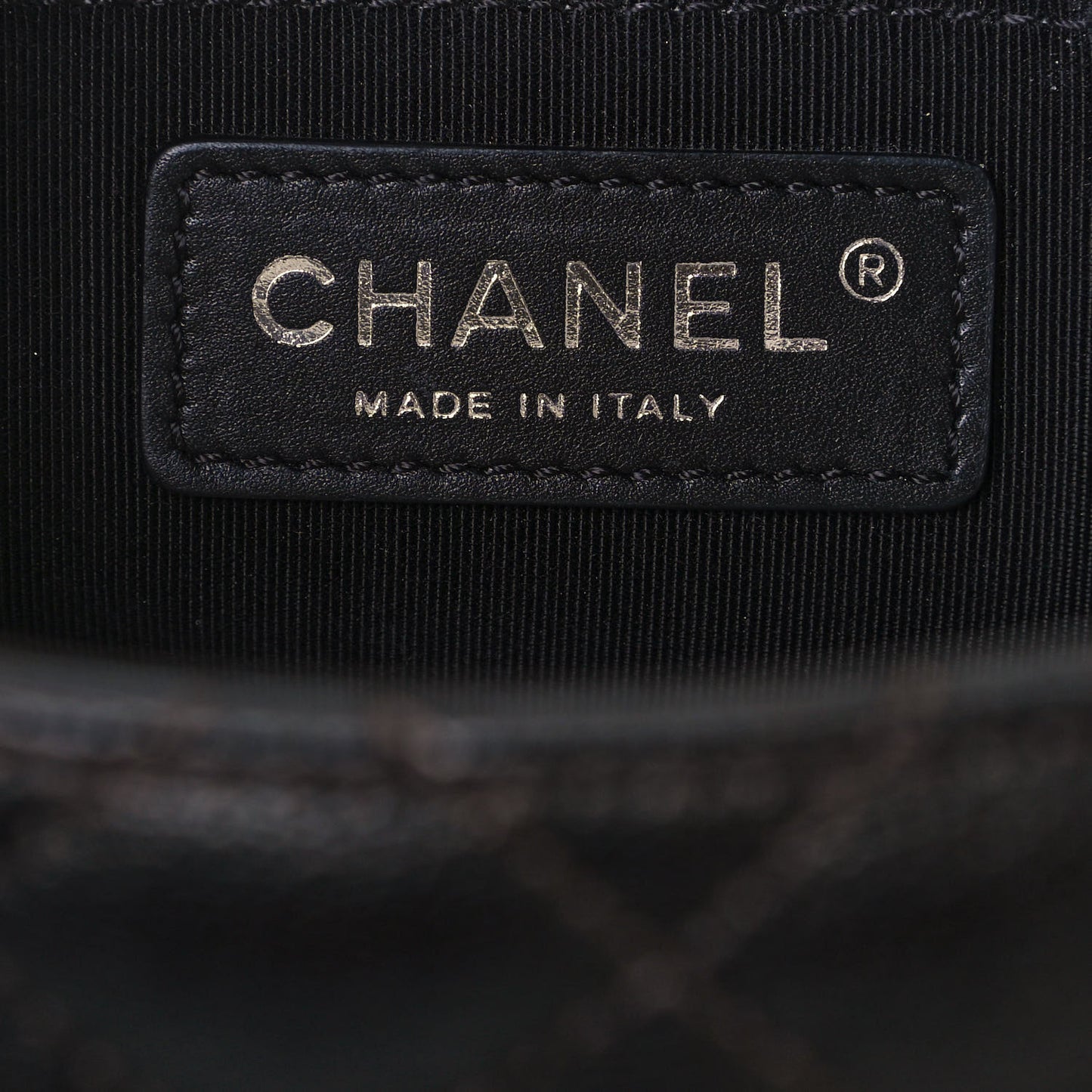 Metallic Goatskin Quilted Medium Rock In Rome Flap Charcoal