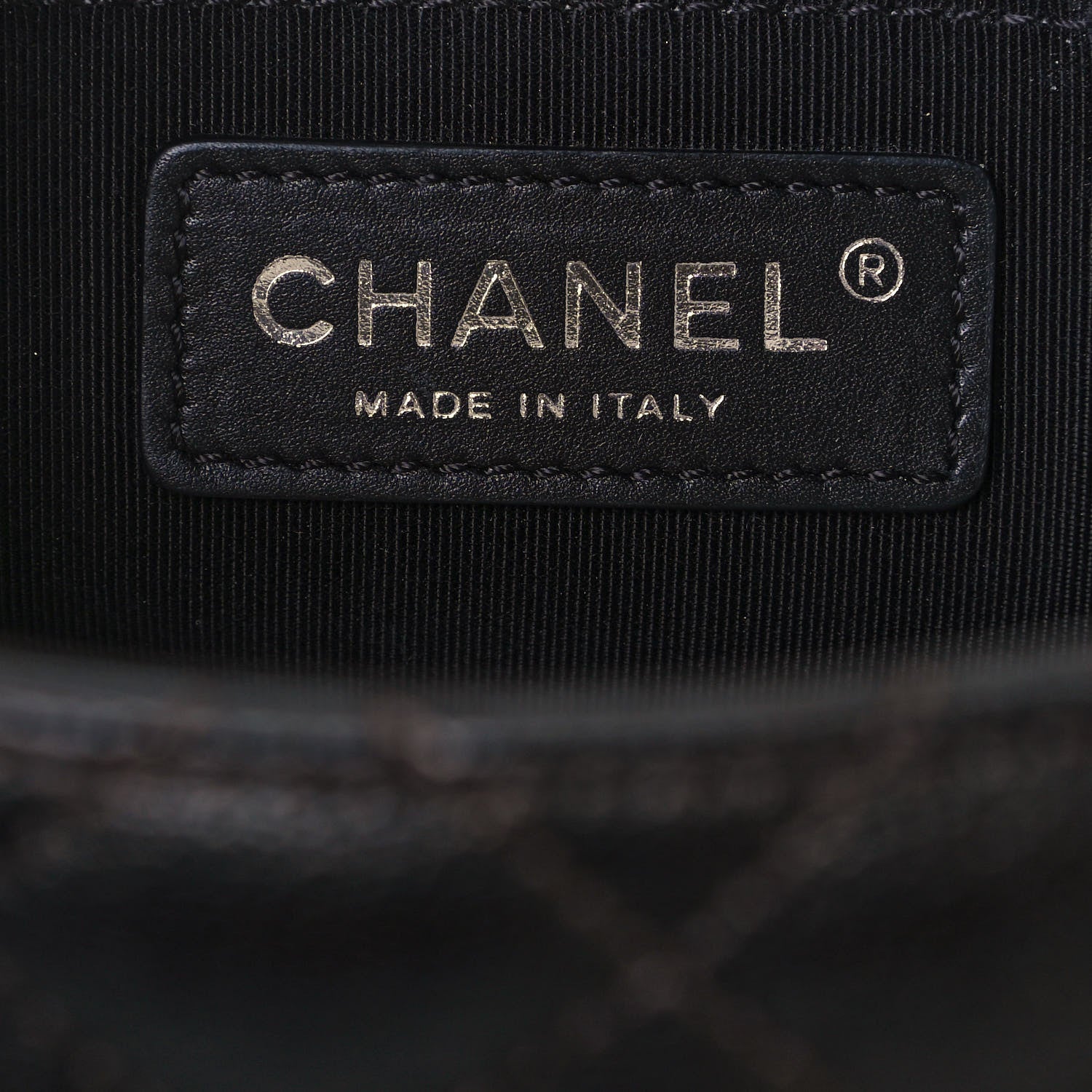 Chanel Metallic Goatskin Quilted Medium Rock In Rome Flap Charcoal 5 of 14