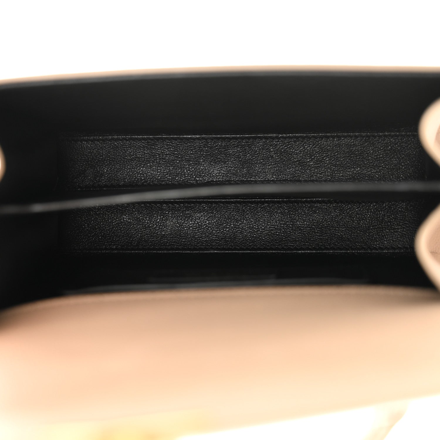 Saint Laurent Grain de Poudre Mini Classic Monogram Cassandra Top Handle Beige 5 of 13