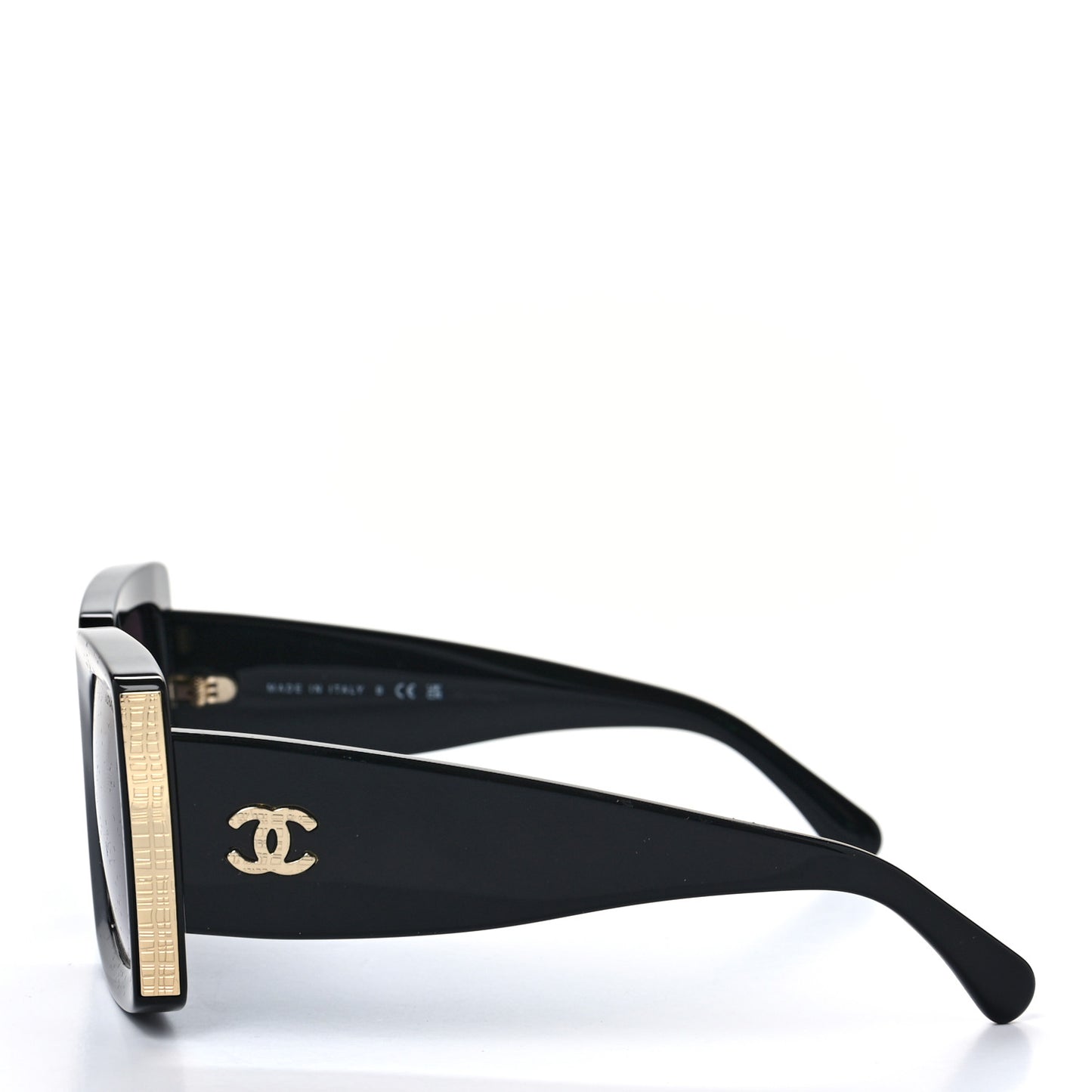 Acetate Rectangle Sunglasses 5435 Black