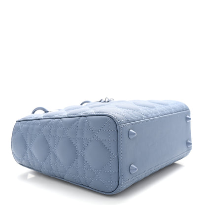 Christian Dior Ultra Matte Calfskin Cannage Small My ABCDior Lady Dior Dark Denim Blue 4 of 10