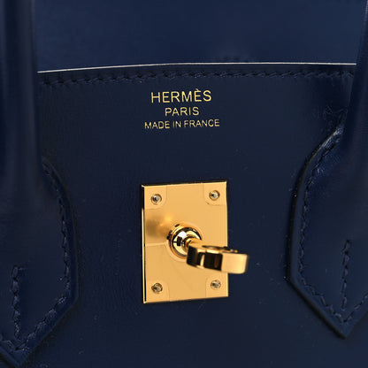 Hermes Tadelakt Birkin 25 Bleu Saphir 6 of 12