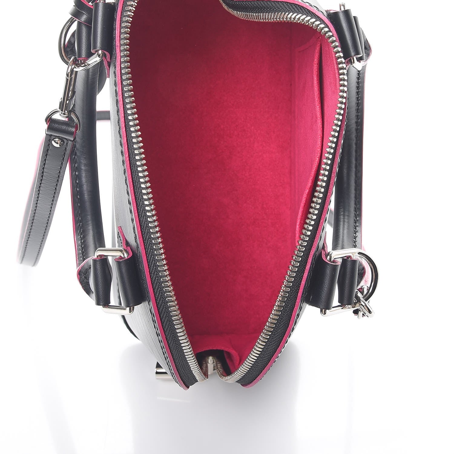 Louis Vuitton Epi Alma BB Black Hot Pink 5 of 8