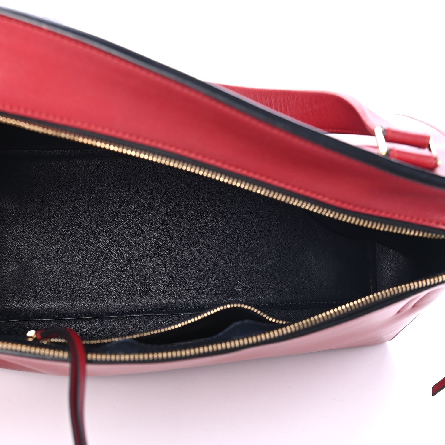 Celine Smooth Calfskin Medium Edge Shoulder Bag Red 4 of 4