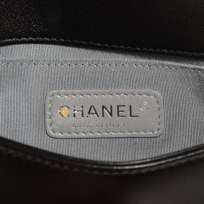 Chanel Velvet Quilted Small Boy Flap Black 6 of 8