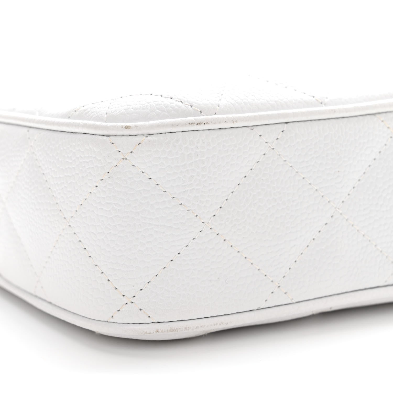 Chanel Caviar Quilted Camera Case White 10 of 15