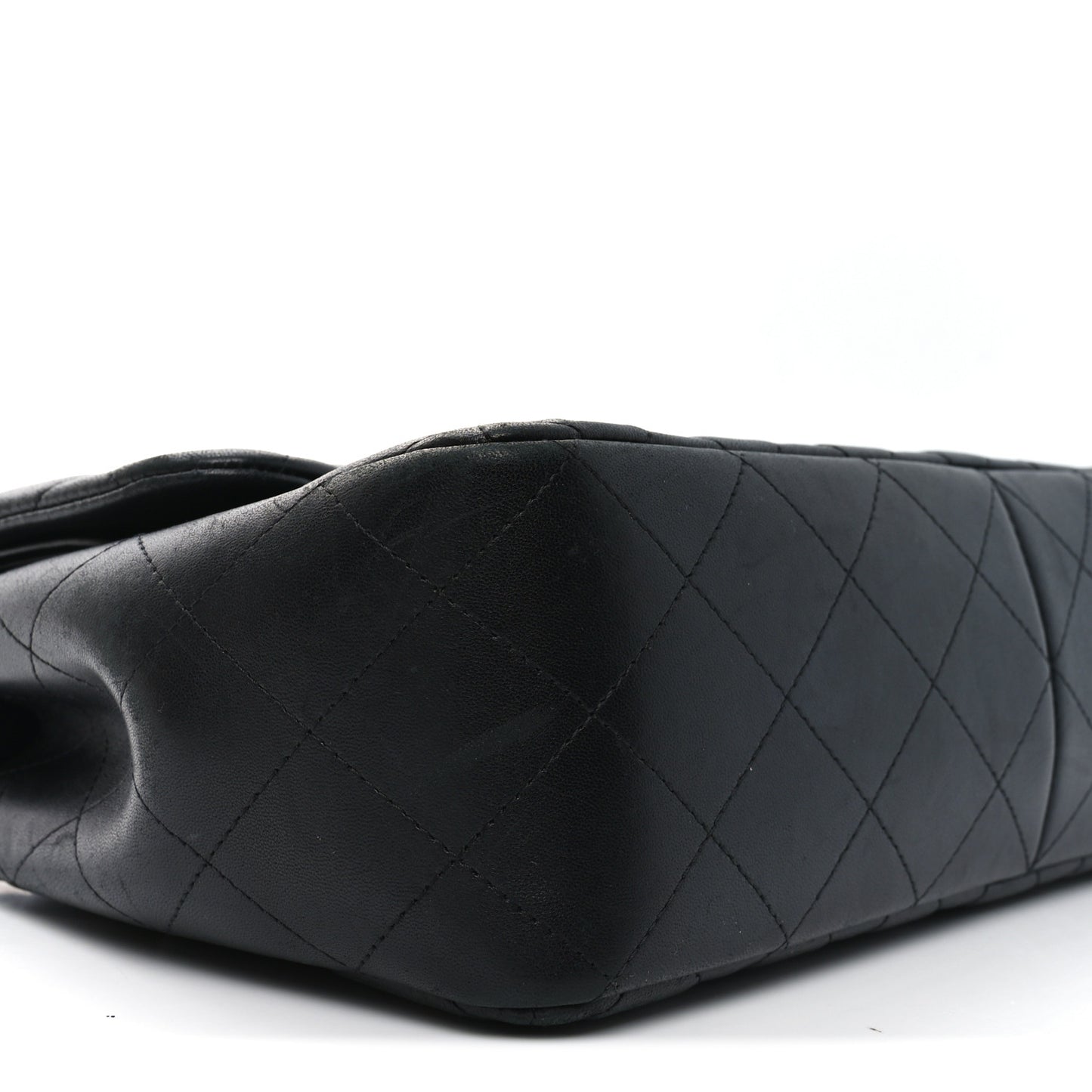 Lambskin Quilted Jumbo Double Flap So Black