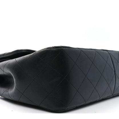 Chanel Lambskin Quilted Jumbo Double Flap So Black 9 of 10
