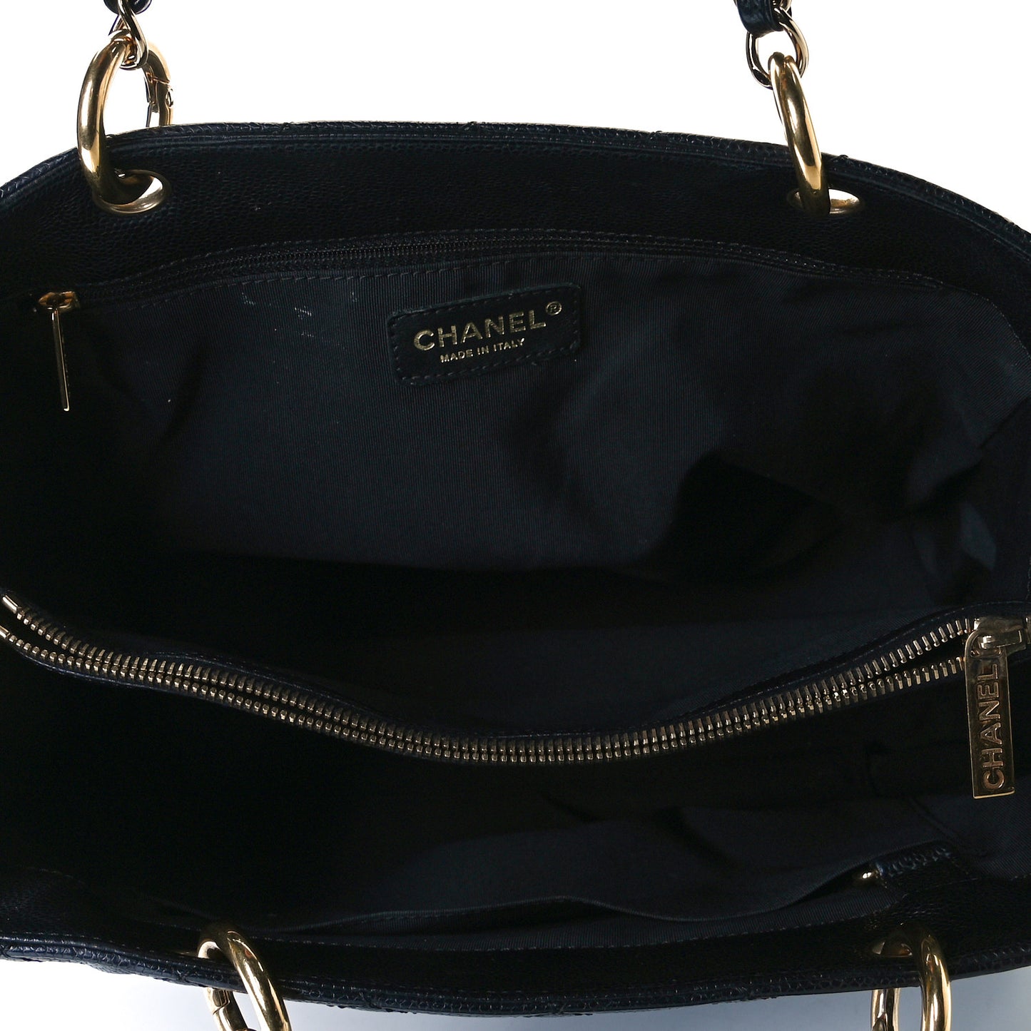 Caviar Quilted Grand Shopping Tote GST Black