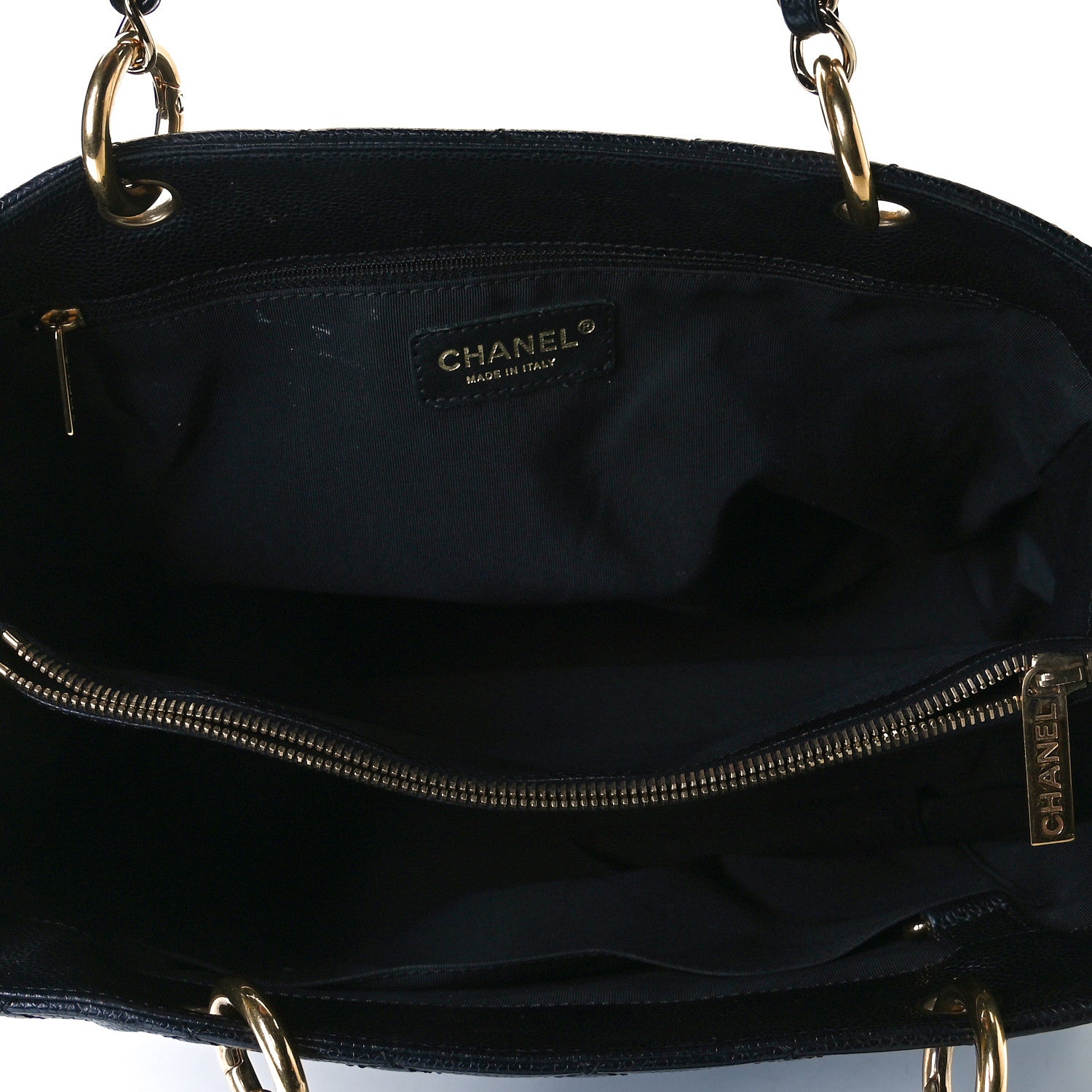 Chanel Caviar Quilted Grand Shopping Tote GST Black 6 of 8