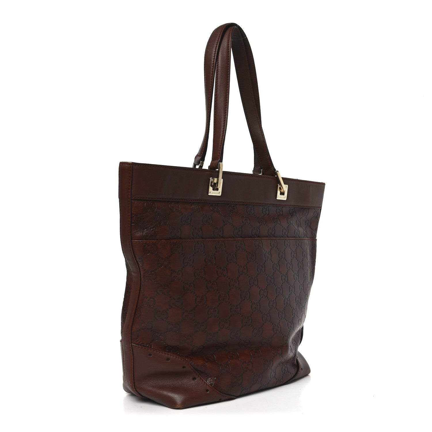 Gucci Guccissima Medium Punch Tote Brown 3 of 10