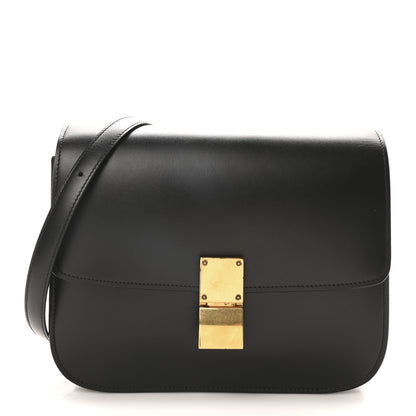 Celine Box Calfskin Medium Classic Box Flap Bag Black 1 of 10