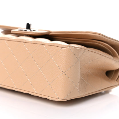 Chanel Caviar Quilted Small Double Flap Beige 8 of 10