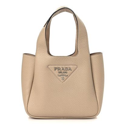 Prada Vitello Daino Soft Mini Dynamique Tote Sabbia 1 of 9