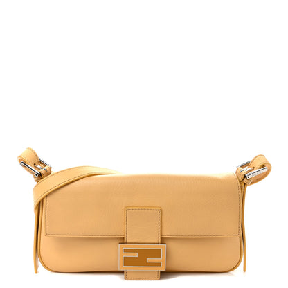 Fendi Vitello Enamel Interchangeable Strap Baguette Giallo Alchemy 1 of 12