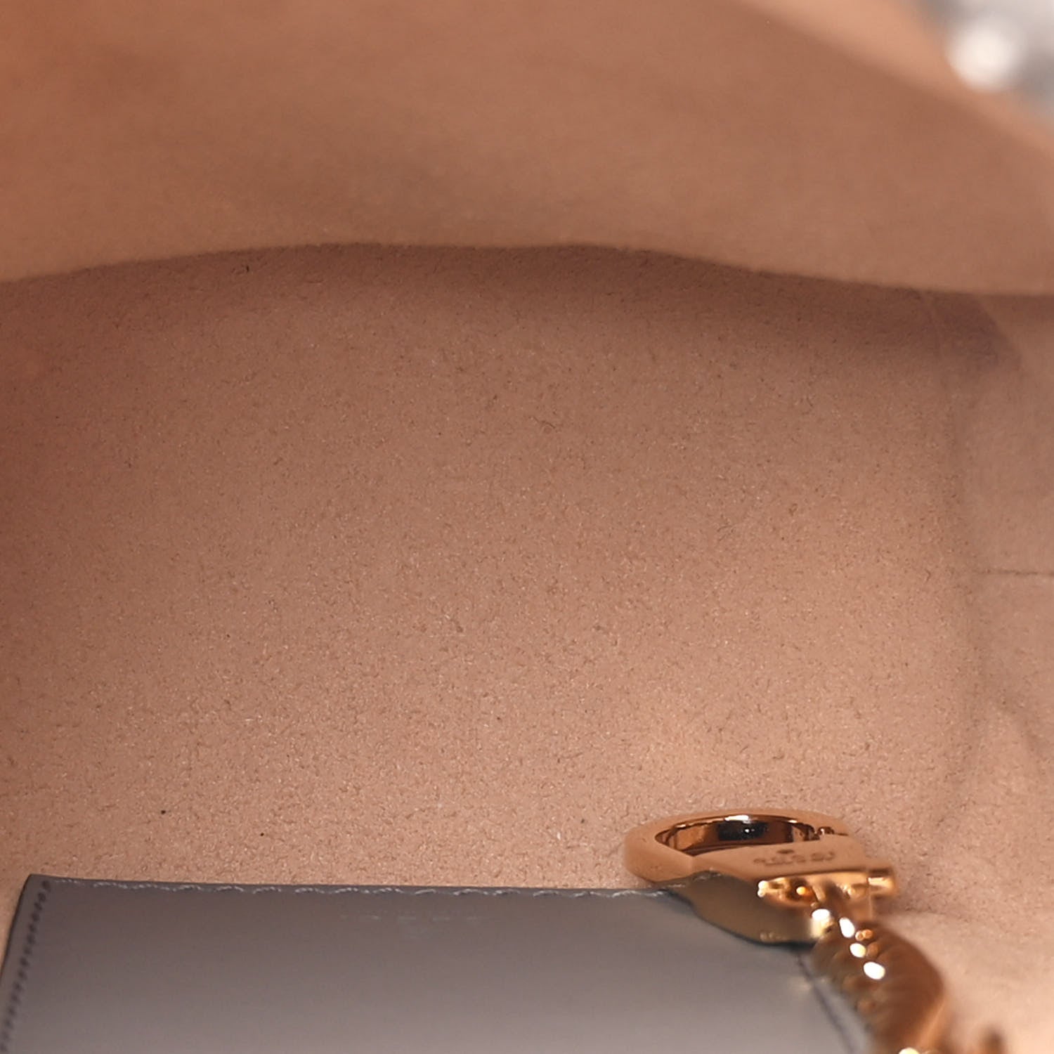 Gucci Snakeskin Mini Zumi Bucket Bag Dusty Grey 4 of 10
