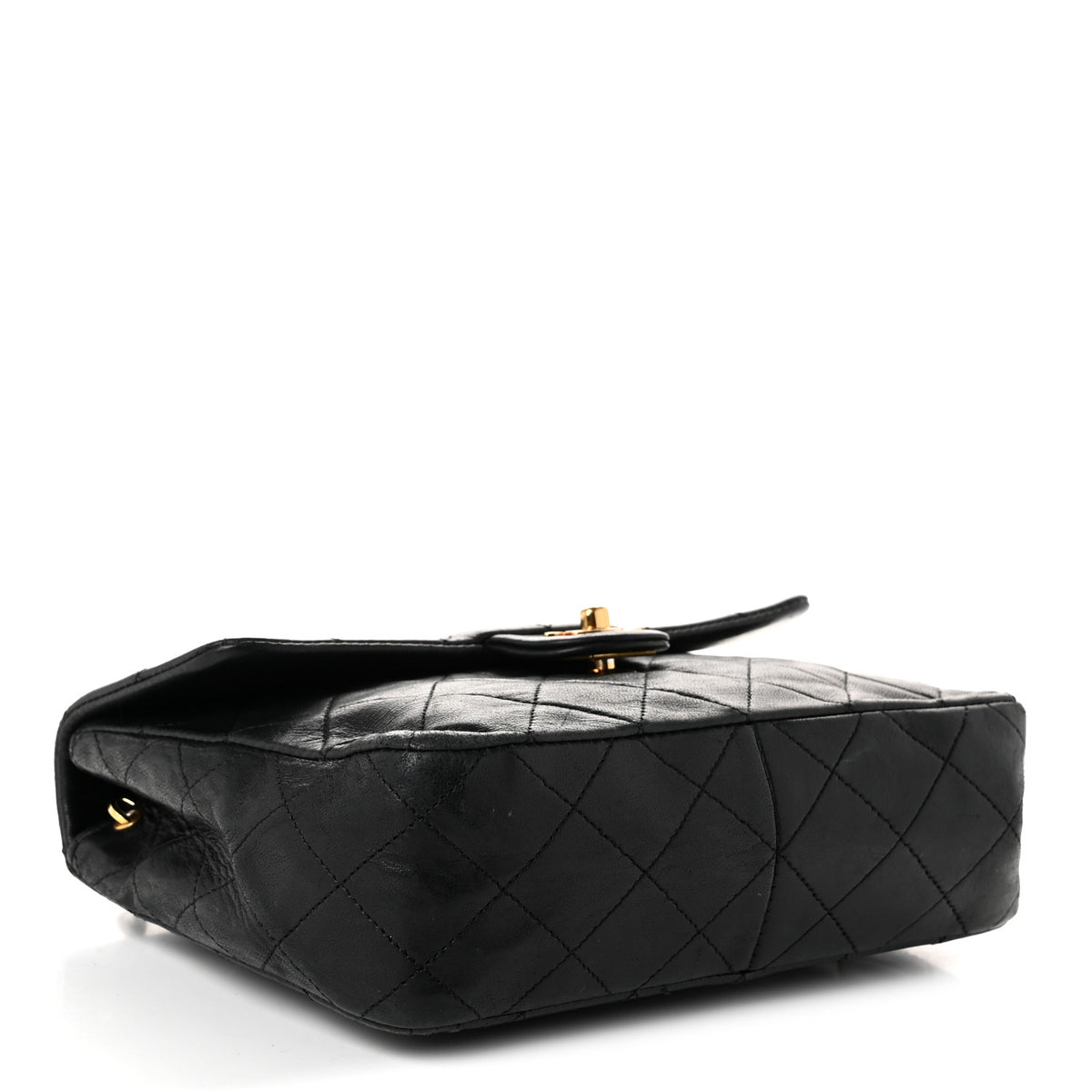 Chanel Lambskin Quilted Small Single Flap Bag Black 4 of 10