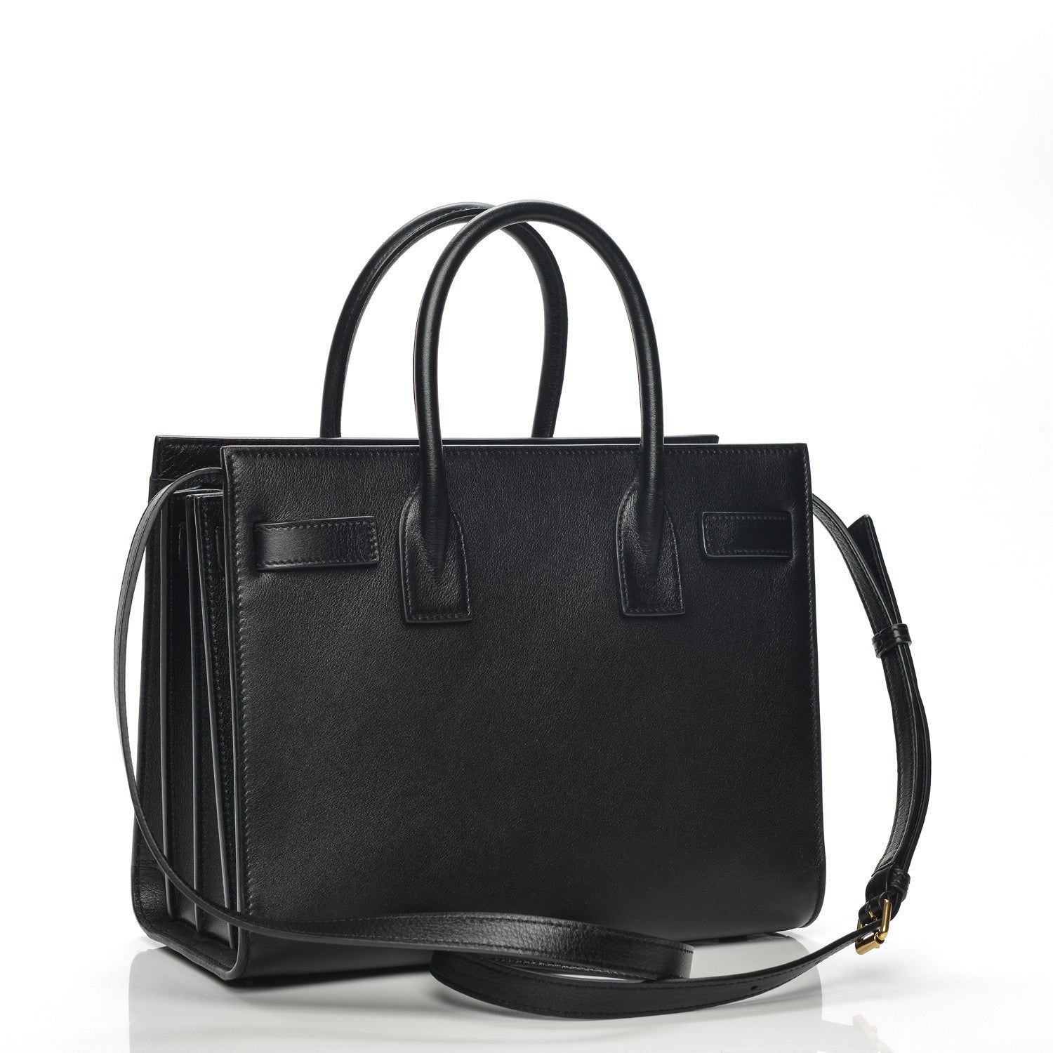 Saint Laurent Calfskin Love Patchwork Baby Sac De Jour Black 3 of 8